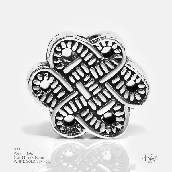 Hebes Gold Vermeil Charm Endless Knot 8001