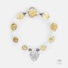 Hebes Gold Rutilated Quartz Bracelet HC2910