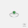 Emerald 14K Gold Diamond Ring  HC550151
