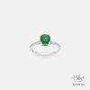 Green Tourmaline 14K Gold Diamond Ring HC550158
