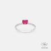 Ruby 14K Gold Diamond Ring HC550168