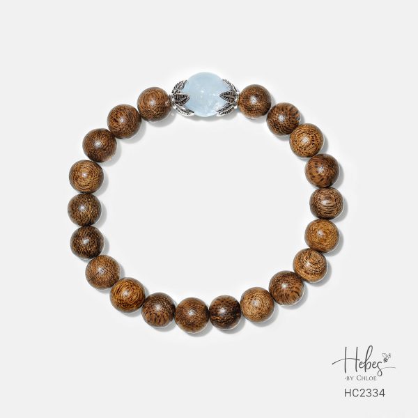 Vietnamese Agarwood Aquamarine Bracelet HC2334