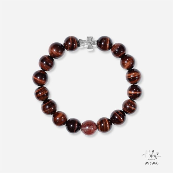 The Emperor Tiger Eye with Red Rutillated Quartz Bracelet 993966