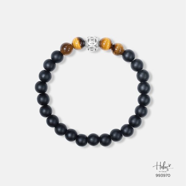 The Emperor Black Onyx with Yellow Tiger Eye Bracelet 993970