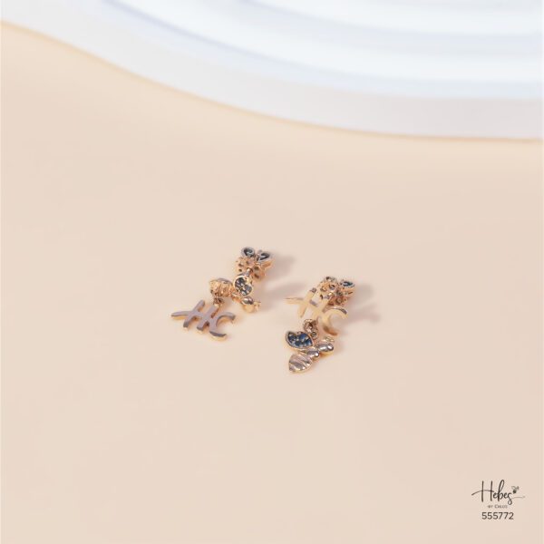 Hebes Blue Bee Earrings 555772