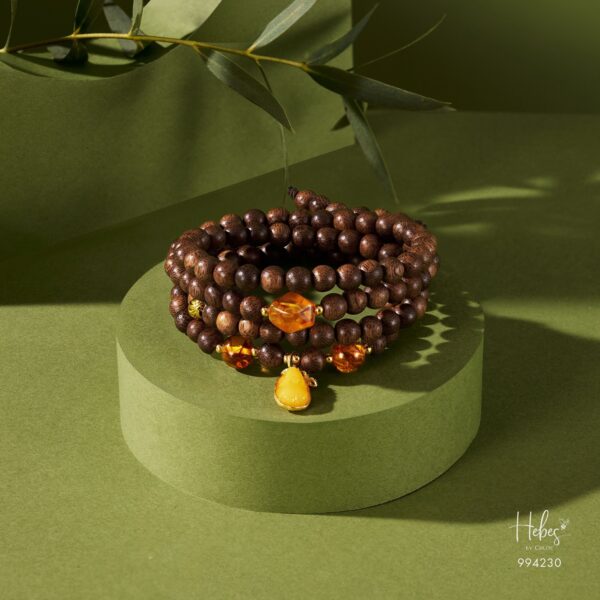 Vietnamese 108 Beads Agarwood Pixiu Bracelet (6mm) 994230