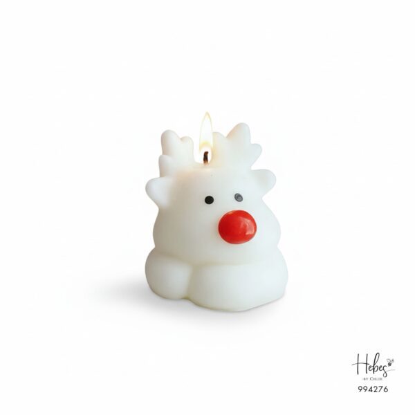 White Reindeer Joy Candle 994276
