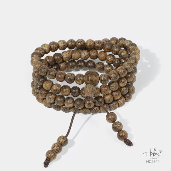 Vietnamese 108 Beads Agarwood Bracelet (6mm) - HC2344