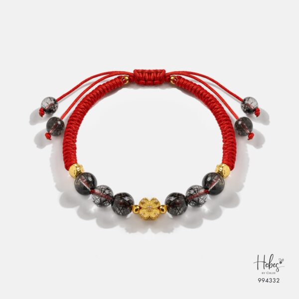 Mantra Black Rutilated Wealth Bracelet 994332