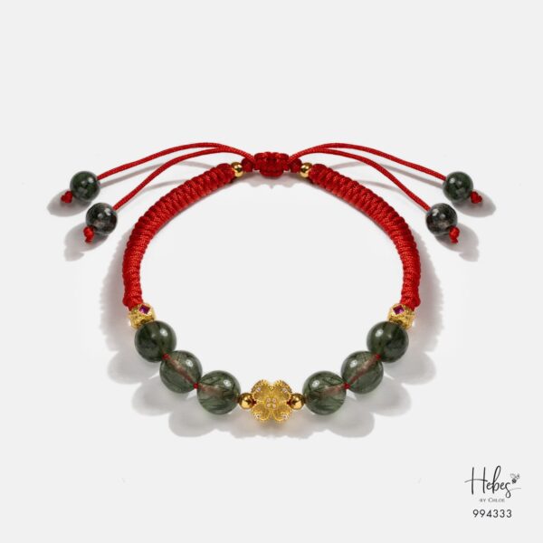 Mantra Green Rutilated Wealth Bracelet 994333
