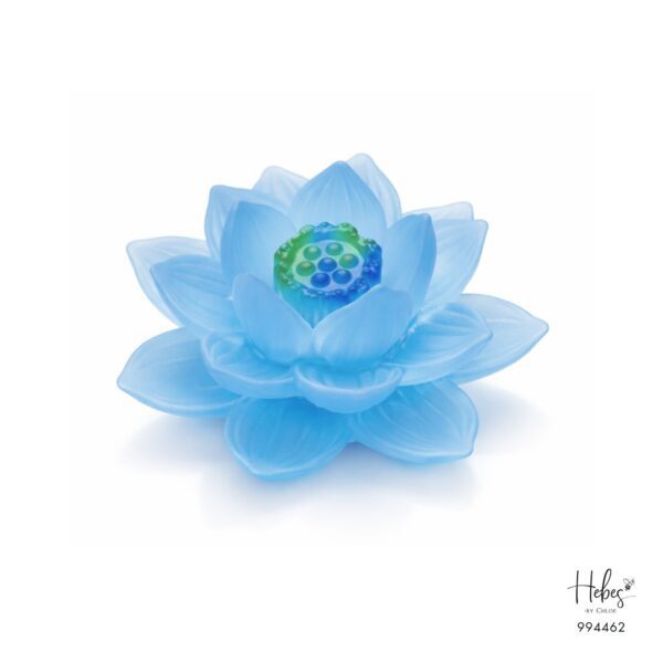 Azure Glass Lotus Incense Burner 994462