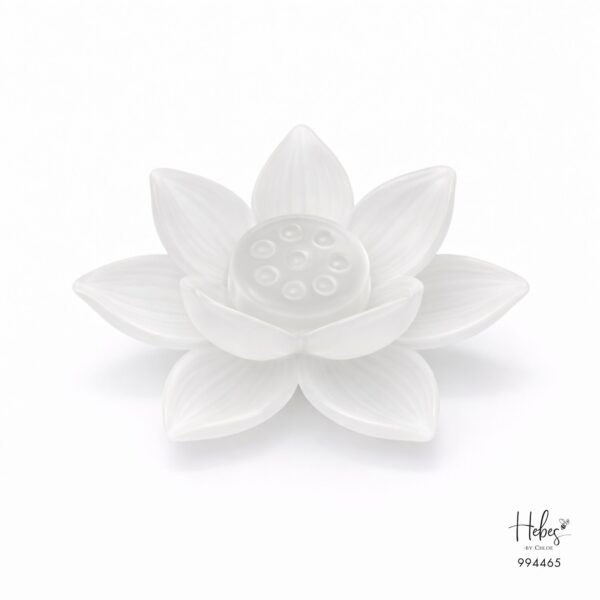 Frosted White Lotus Incense Burner 994465