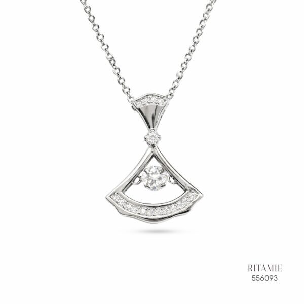 The Diva?s Dream Silver Moissanite Necklace 556093