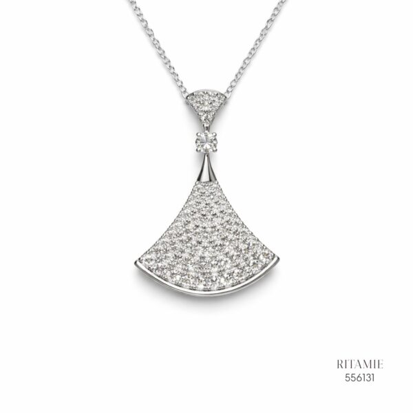 The Diva?s Spark Silver Moissanite Necklace 556131