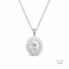 The Luminous Bloom Silver Moissanite Pendant 556138