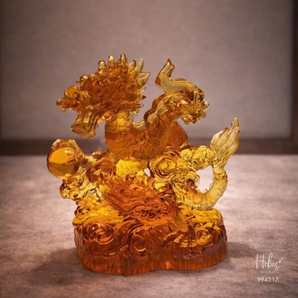 Crystal Feng Shui Five Dragons Guarding Treasure Statue 994517