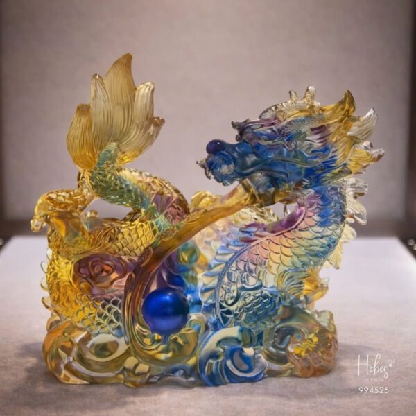 Crystal Feng Shui Earth Dragon Statue 994525