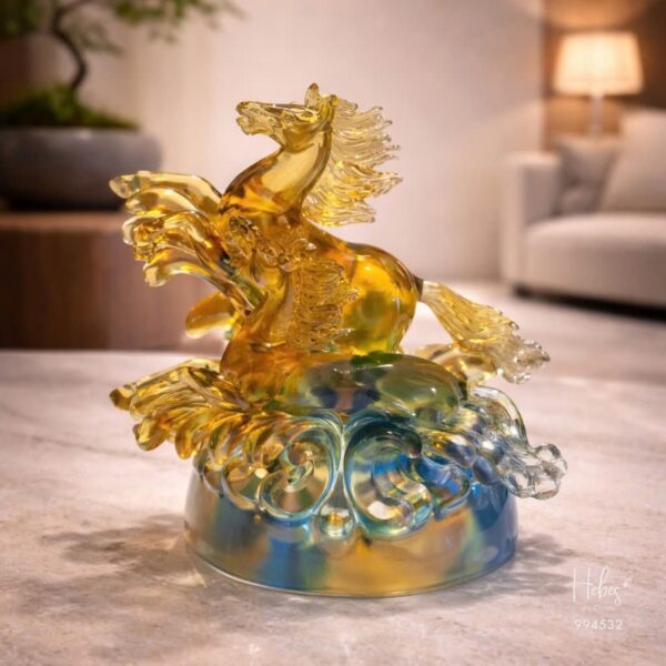 Crystal Feng Shui Celestial Horse of Success Statue 994532