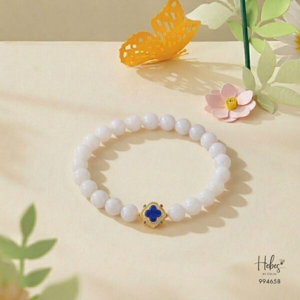 Jade & Lapis Clover Bracelet 994658