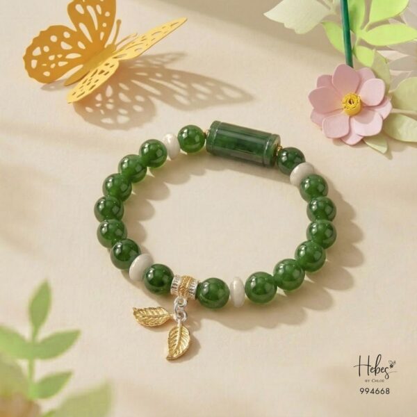 Jade Lu Feng & Golden Leaf Bracelet 994668
