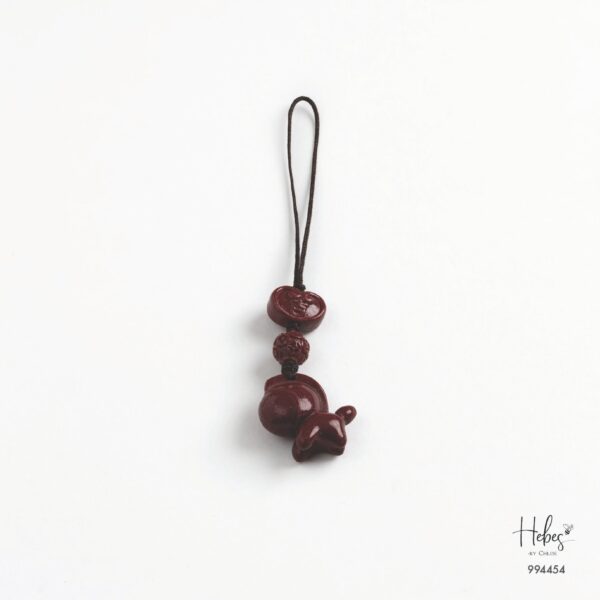 Cinnabar The Horse & Longevity Lock Charm 994454