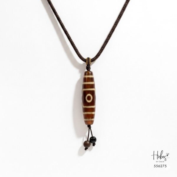 The Auspicious Trinity 3-Eye Dzi Pendant 556275