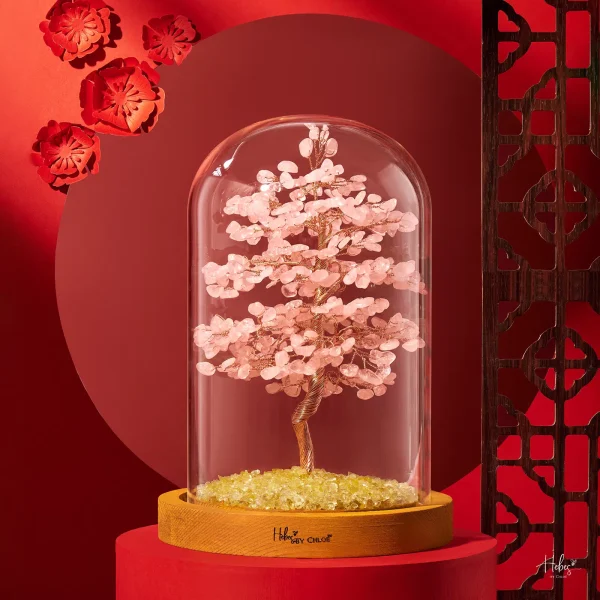 Hebes Feng Shui Tree Rose Quartz Medium HC981031