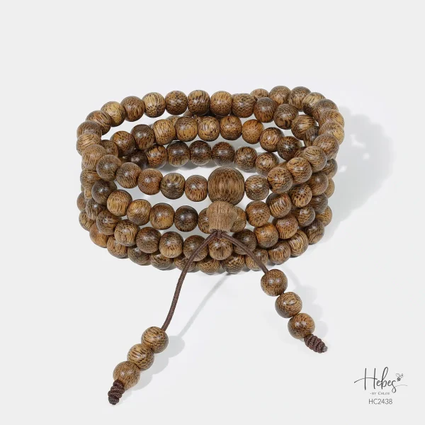 Vietnamese 108 Beads Agarwood Bracelet (7mm) -  HC2438