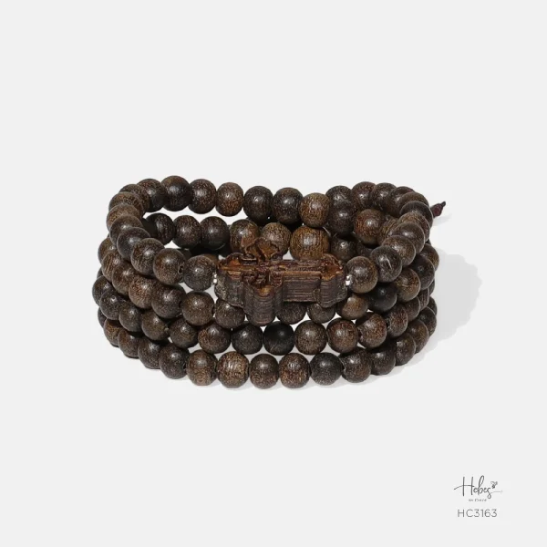 Vietnamese 108 Beads Agarwood Bracelet (8mm) - HC3163