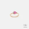 Ruby 14K Rose Gold Diamond Ring HC550157