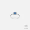 Blue Spinel 14K Gold Diamond Ring HC550197