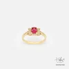 Ruby 14K Gold Diamond Ring HC550199
