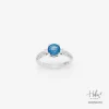 Blue Spinel 14K Gold Diamond Ring HC550210