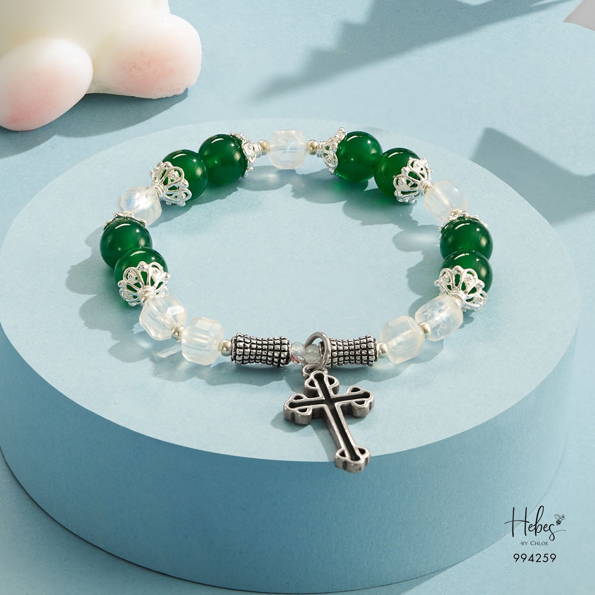 Starlit Guide Green Agate Bracelet 994259