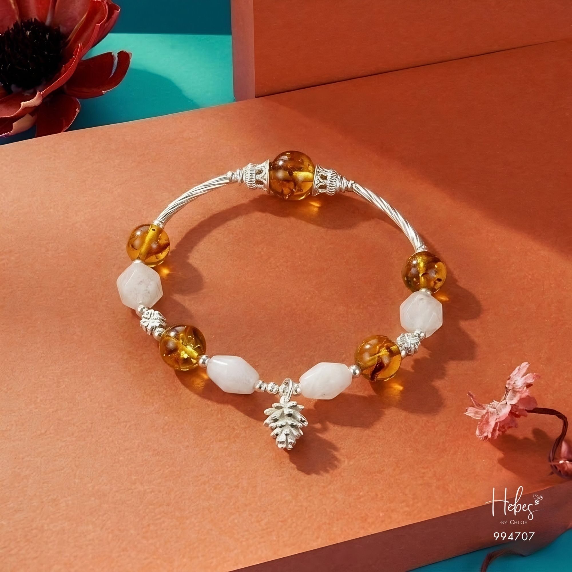 Golden Amber Forest Serenity Bracelet 994707